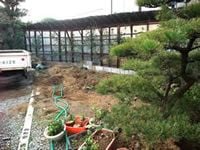 リフォーム庭園工事中